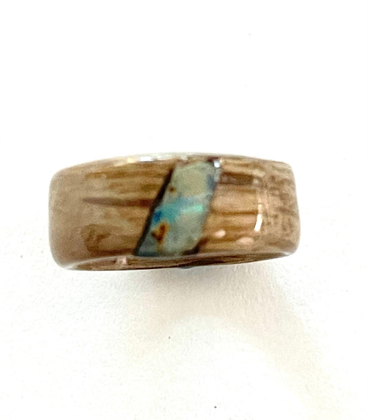 Beloved Twister Oak Ethiopian Opal Ring Size 6